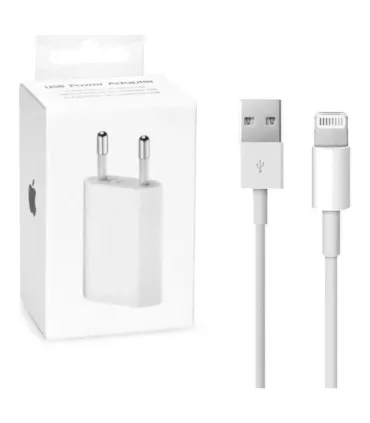 Kit Cargador Adaptador y Cable Apple 5W MB707ZM/B